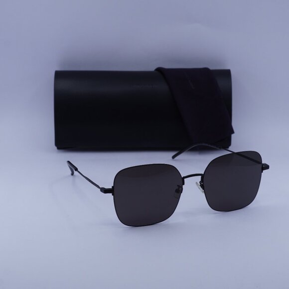 Saint Laurent SL410 WIRE 002 Square Sunglasses - Black - Picture 1 of 9